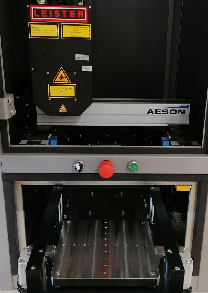 Detail Laser lasmachine Aeson Workstation